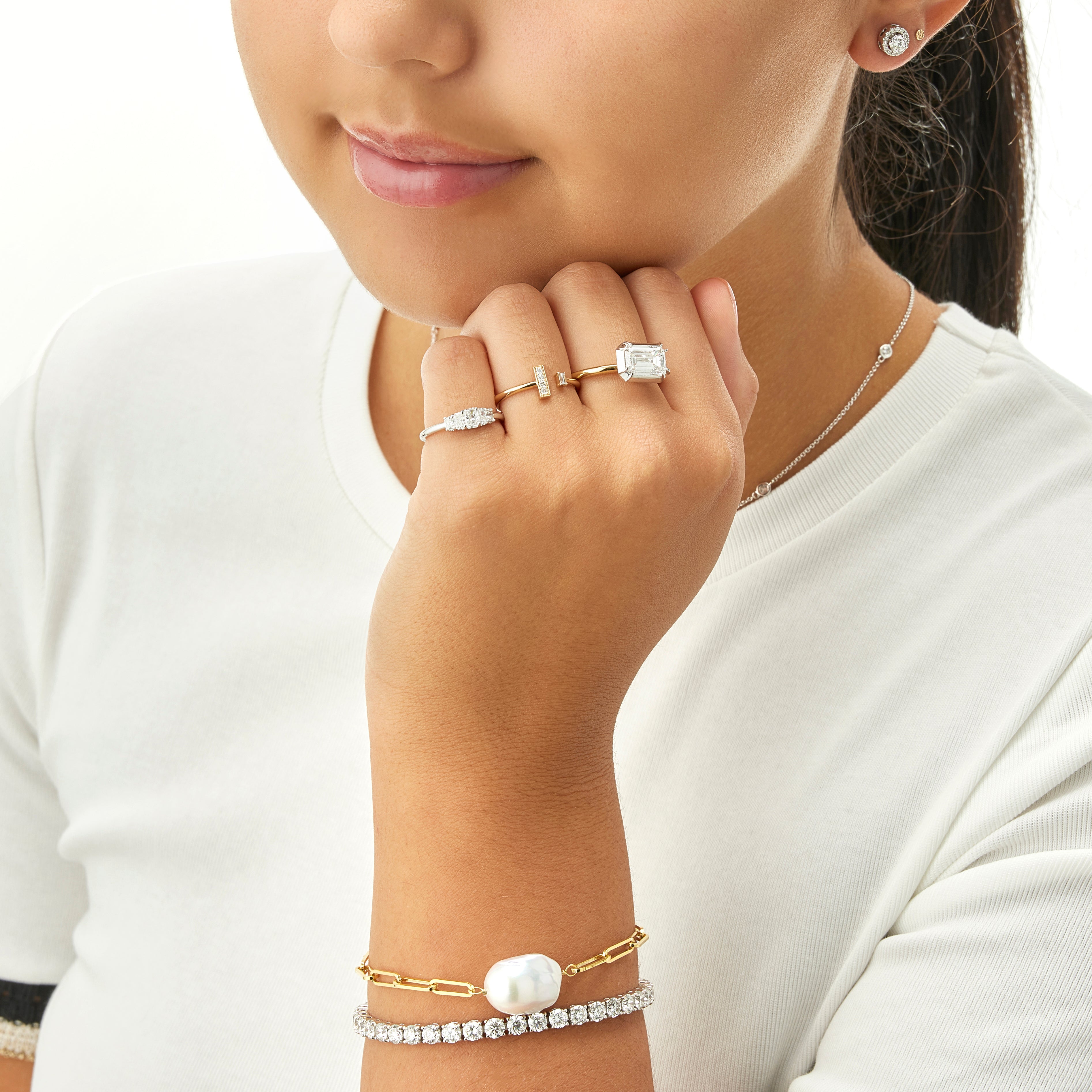 Sterling Silver Freshwater Pearl Bracelet 001-330-00833 | Armentor Jewelers  | New Iberia, LA