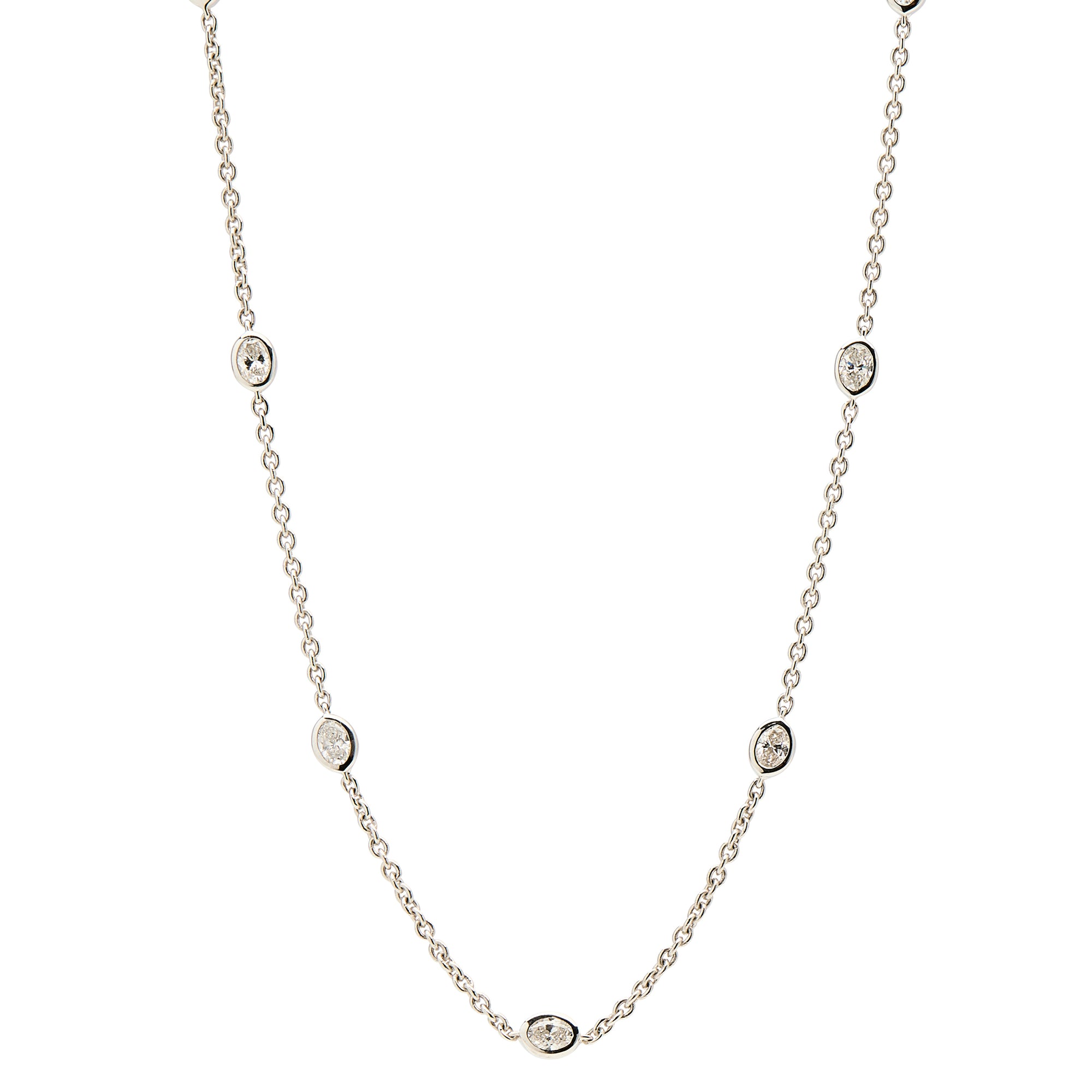 Diamond Oval Necklace By The Yard