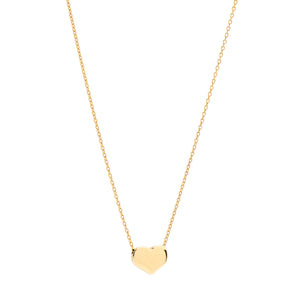 Solid Gold Heart Necklace