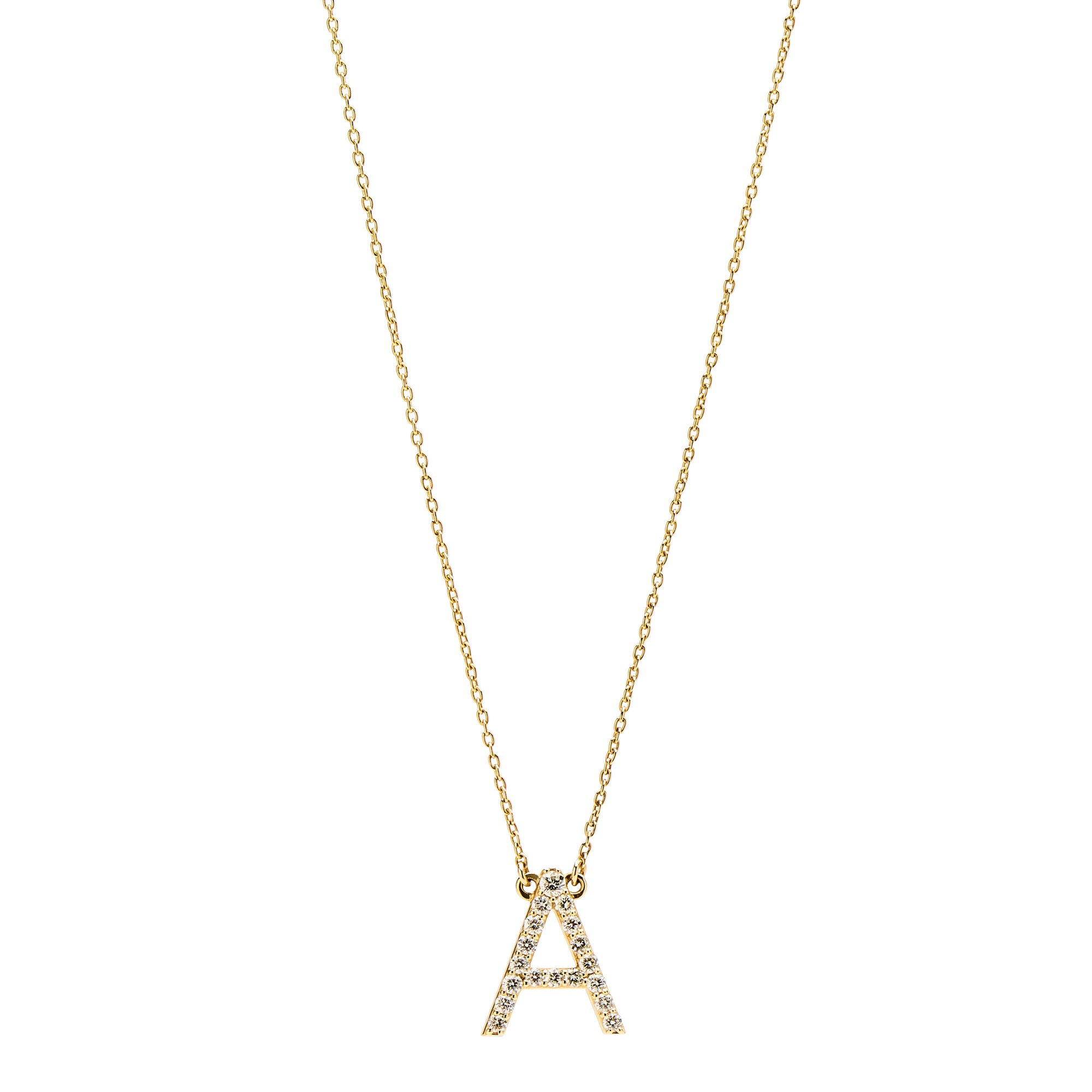 Diamond Initial Necklace