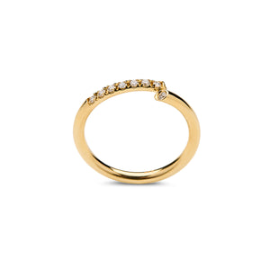 Diamond Top Tube Ring