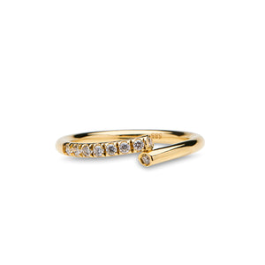 Diamond Top Tube Ring